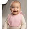 BB11: Plain Pink Neck Tie Bib (Made in UK)